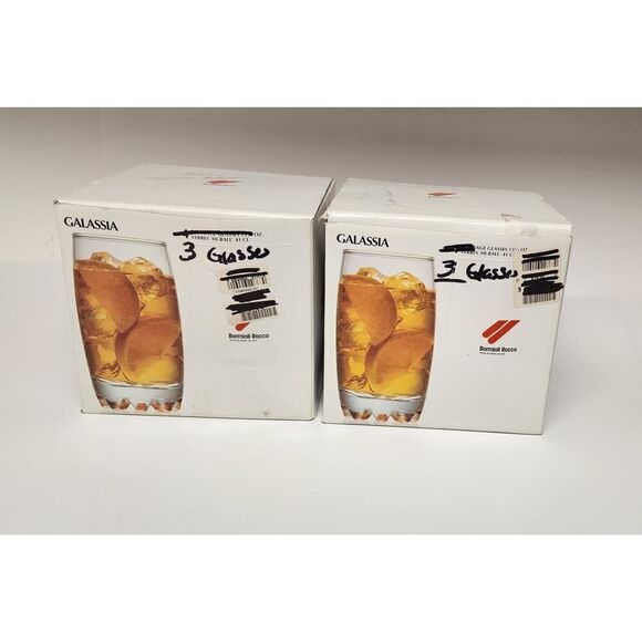 Libbey Arby's Christmas Etched Vintage 10oz Pinecone Gold Rim Glasses Lots Of 6 - Picture 9 of 9